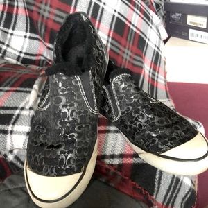 Authentic Coach slip on shoes size 7